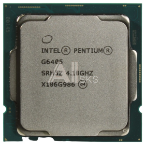 SRH3Z CPU Intel Pentium G6405 (4.1GHz/4MB/2 cores) LGA1200 OEM, UHD Graphics 610 350MHz, TDP 58W, max 128Gb DDR4-2666, CM8070104291811SRH3Z, 1 year