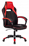 1180815 Кресло игровое Zombie VIKING 2 AERO черный/красный эко.кожа/ткань крестов. пластик