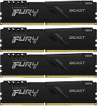 1000632816 Память оперативная/ Kingston 64GB 3200MT/s DDR4 CL16 DIMM (Kit of 4) FURY Beast Black