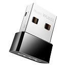 Адаптер беспроводной связи (Wi-Fi) CUDY AC650 Wi-Fi Mini USB Adapter 650Mbps Wi-Fi USB Adapter, Mini Size, 433Mbps at 5GHz + 200Mbps at 2.4GHz, Nano S