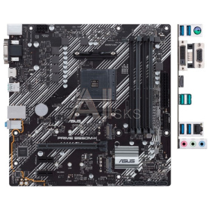1788946 Asus PRIME B550M-K {Soc-AM4 AMD B550 4xDDR4 mATX AC`97 8ch(7.1) GbLAN RAID+VGA+DVI+HDMI}