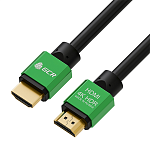 GCR-50959 Кабель Greenconnect GCR HDMI 2.0, 0.5m , AL корпус зеленый, HDR 4:2:2, Ultra HD, 4K 60 fps 60Hz/5K*30Hz, 3D, AUDIO, 18.0 Гбит/с, 28/28 AWG, 3 X экран (HM461)