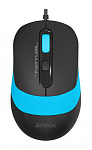 1147674 Мышь A4Tech Fstyler FM10 черный/синий оптическая (1600dpi) USB (4but)