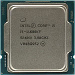 11045861 CPU Intel Core i5-11600KF OEM (Rocket Lake, 14nm, C6/T12, Base 3,90GHz, Turbo 4,90GHz, Without Graphics, L3 12Mb, TDP 125W, w/o cooler, S1200)