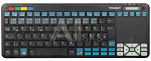 1076287 Клавиатура Thomson ROC3506 Samsung черный USB беспроводная slim Multimedia Touch LED