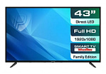 1628386 Телевизор LED Prestigio 43" PTV43SS06YCISBK черный FULL HD 50Hz DVB-T DVB-T2 DVB-C DVB-S2 WiFi Smart TV (RUS)