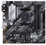 ASUS PRIME B550M-A/CSM, Socket AM4, B550, 2*DDR4, D-Sub+DVI+HDMI, SATA3 + RAID, Audio, Gb LAN, USB 3.1*8, USB 2.0*4, COM*1 header (w/o cable), mATX ;