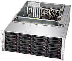 SSG-640P-E1CR24H Supermicro SuperStorage 4U Server 640P-E1CR24H noCPU(2)3rd Gen Xeon Scalable/TDP 120-270W/no DIMM(16)/ 3908Lcontroller HDD(24)LFF+2SFF/ 2x10Gbe/ 4xLP/