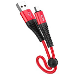 1882906 HOCO HC-10550 X38/ USB кабель Micro/ 1m/ 2.4A/ Нейлон/ Red