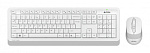 1911603 Клавиатура + мышь A4Tech Fstyler FG1010S клав:белый/серый мышь:белый/серый USB беспроводная Multimedia (FG1010S WHITE)