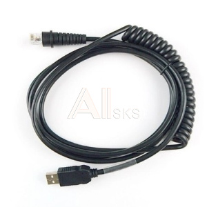 1930833 Newland CBL030UA Кабель RJ45 - coiled USB cable 3,5 meter for Handheld series, FR and FM series
