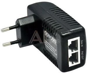 1000634330 Инжектор/ OSNOVO PoE-инжектор Fast Ethernet на 1 порт, мощность PoE - до 15.4W