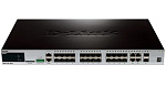 Коммутатор D-LINK DGS-3420-26SC, PROJ L3 Managed Switch with 20 100/1000Base-X SFP ports and 4 100/1000Base-T/SFP combo-ports and 2 10GBase-X SFP+ ports.16K Mac