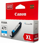 330021 Картридж струйный Canon CLI-471XLC 0347C001 голубой для Canon Pixma MG5740/MG6840/MG7740