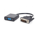 1489360 Cablexpert Переходник DVI-D-VGA Digital , 25M/15F, длина кабеля 0,2м, черный, пакет (A-DVID-VGAF-01)