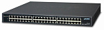 1000467331 коммутатор PLANET 48-Port 10/100/1000Mbps Gigabit Ethernet Switch, fan less