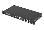 141266 Матричный коммутатор Intrend [ITMFS-4x4H2A] HDMI 4x4, разрешение 4К60, бесподрывный, с поддержкой видеостены, деэмбеддирование звука