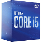 BX8070110400F CPU Intel Core i5-10400F (2.9GHz/12MB/6 cores) LGA1200 BOX, TDP 65W, max 128Gb DDR4-2666, BX8070110400FSRH79, 1 year