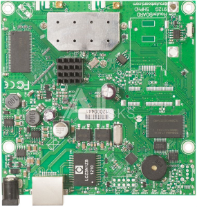 RB911G-2HPnD Маршрутизатор MIKROTIK RouterBOARD 911G with 600Mhz Atheros CPU, 64MB RAM, 1xGigabit LAN, built-in 2.4Ghz 802.11b/g/n 2x2 two chain wireless, 2xMMCX connectors, Rou