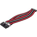 1911797 Комплект кабелей-удлинителей для БП 1STPLAYER BRG-001/ 1x24pin ATX, 2xP8(4+4)pin EPS, 2xP8(6+2)pin PCI-E / premium nylon / 350mm / BLACK & RED & GRAY