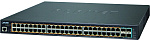1000467359 коммутатор PLANET L2+/L4 48-Port 10/100/1000T 802.3at PoE + 4-Port 10G SFP+ Managed Switch, with Hardware Layer3 IPv4/IPv6 Static Routing,  W/ 48V