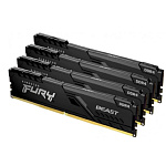 11064810 Память оперативная/ Kingston 64GB 2666MT/s DDR4 CL16 DIMM (Kit of 4) FURY Beast Black