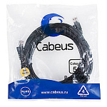 1840917 Cabeus PC-UTP-RJ45-Cat.5e-5m-BK ПАТЧ-КОРД U/UTP, КАТЕГОРИЯ 5Е, 2XRJ45/8P8C, НЕЭКРАНИРОВАННЫЙ, ЧЕРНЫЙ