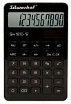 1789271 Калькулятор настольный Silwerhof SH-1810-12 черный 12-разр.
