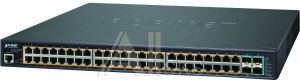1000467359 Коммутатор PLANET Technology Corporation PLANET L2+/L4 48-Port 10/100/1000T 802.3at PoE + 4-Port 10G SFP+ Managed Switch, with Hardware Layer3 IPv4/IPv6 Static Routing,  W/ 48V