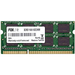 1814473 Foxline DDR3 SODIMM 8GB FL1600D3S11-8G (PC3-12800, 1600MHz)