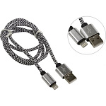 1672573 Defender USB кабель ACH01-03T PRO USB2.0 Белый, AM-LightningM, 1m, 2.1A (87809)