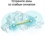 Бесшовный Mesh роутер TP-Link Deco X60(2-Pack) AX5400 10/100/1000BASE-TX белый (упак.:2шт)