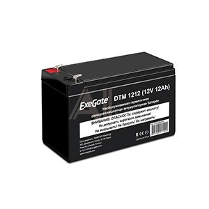 1758572 Exegate EX282967RUS Аккумуляторная батарея DTM 1212 (12V 12Ah, клеммы F2)