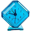1863800 Perfeo Quartz часы-будильник "PF-TC-002", ромб. 7,5*8,5 см, синие