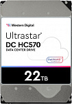 1970056 Жесткий диск WD SAS 3.0 22TB 0F48052 WUH722222AL5204 Server Ultrastar DC HC570 512E (7200rpm) 512Mb 3.5"