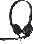 2000022962 Гарнитура Sennheiser/ стерео накладная закрытая 42-17000Гц 2м 2*3.5мм 95дБ подвижный микрофон, круговая диаграмма
