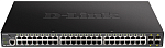 D-Link DGS-1250-52XMP/A1A, L2 Smart Switch with 48 10/100/1000Base-T ports and 4 10GBase-X SFP+ ports (48 PoE ports 802.3af/802.3at (30 W), PoE Budge