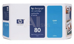 42926 Картридж струйный HP 80 C4846A голубой для HP DJ 1050/1055