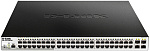 1000688456 Коммутатор D-LINK Коммутатор/ DGS-1210-52MP/ME/B Managed L2 Metro Ethernet Switch 48x1000Base-T PoE, 4x1000Base-X SFP, PoE Budget 370W, Surge 6KV, CLI, RJ45 Console,