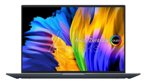 3213513 Ноутбук ASUS ZenBook Series UX5401ZA-KN057 14" 2880x1800/Intel Core i5-12500H/RAM 16Гб/SSD 512Гб/Intel Iris Xe Graphics/ENG/RUS/DOS/серый/1.4 кг 90NB0