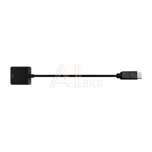 1885844 Bion Переходник с кабелем HDMI - DisplayPort, 19F/20M, однонаправленный DP->HDMI, длина кабеля 15см, черный [BXP-A-HDMI-DP-02]