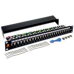 LAN-PPL24S5E Патч-панель LANMASTER 24 порта, STP, кат.5E, 1U