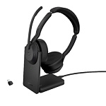 Наушники с микрофоном Jabra Evolve2 55 Link380c MS Stand черный накладные BT оголовье (25599-999-889)