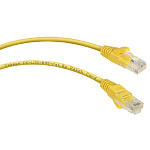 11051963 Cabeus PC-UTP-RJ45-Cat.5e-1m-YL Патч-корд U/UTP, категория 5е, 2xRJ45/8p8c, неэкранированный, желтый, PVC, 1м