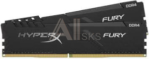 1290857 Модуль памяти KINGSTON Fury Gaming DDR4 Общий объём памяти 32Гб Module capacity 16Гб Количество 2 3733 МГц Множитель частоты шины 19 1.2 В черный HX43
