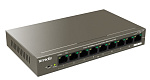 11045965 TENDA TEF1109P-8-102W Коммутатор настольный 9-Ports 10/100 Base-TX 8-Ports PoE(PoE бюджет 92W)