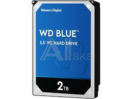 1375812 Жесткий диск WESTERN DIGITAL Blue 2Тб Наличие SATA 3.0 256 Мб 5400 об/мин 3,5" WD20EZAZ