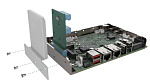 Райзер карта HPR-R2S PCIe x4 ---->2*PCIe x2 (правая сторона) для одноплатных компьютеров Hyper (PICO-ITX 2.5")