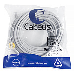 11051980 Cabeus PC-UTP-RJ45-Cat.5e-20m Патч-корд U/UTP, категория 5е, 2xRJ45/8p8c, неэкранированный, серый, PVC, 20м