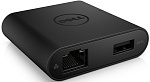 1000388754 Адаптер Dell Dell™ Adapter DA200 (USB-C — HDMI/VGA/Ethernet/USB 3.0)